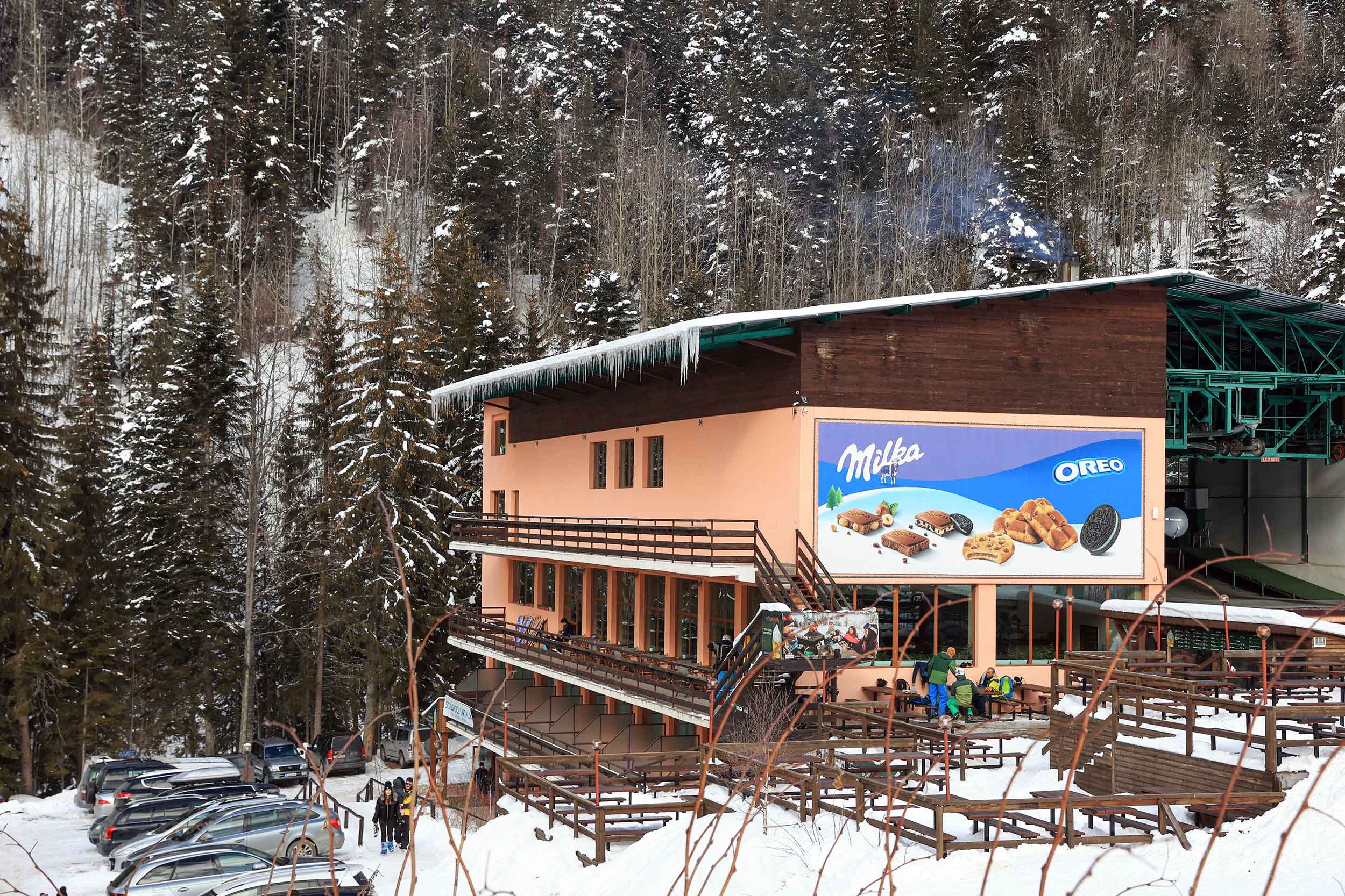 Exterior hotel photo from ski slope